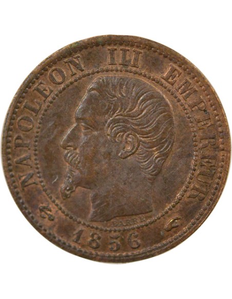 Napoléon III Tête Nue 1 centime Bronze 1856 A - Paris