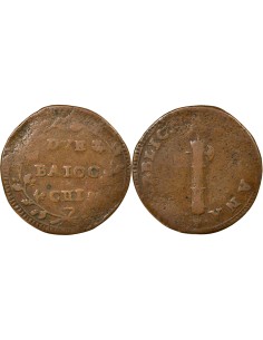 République Romaine 8e Type 2 baiocchi Cuivre 1798/1799 R Rome