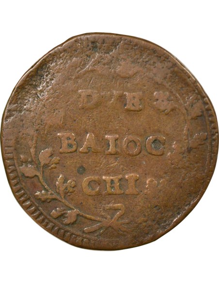République Romaine 8e Type 2 baiocchi Cuivre 1798/1799 R Rome