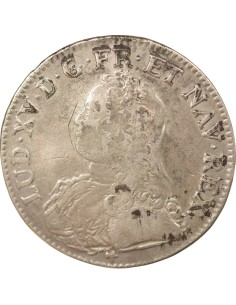 Louis XV Au Buste Habillé 1/2 écu Argent 1726 R Orléans 2