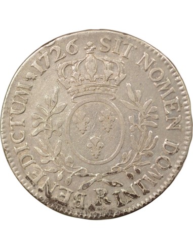 Louis XV Au Buste Habillé 1/2 écu Argent 1726 R Orléans