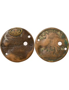 Napoléon III Croix de Lorraine 1 jeton Bronze 1940-1944