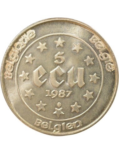 Belgique Charles Quint Charles Quint 5 francs / écus Argent 1987 B. Bruxelles