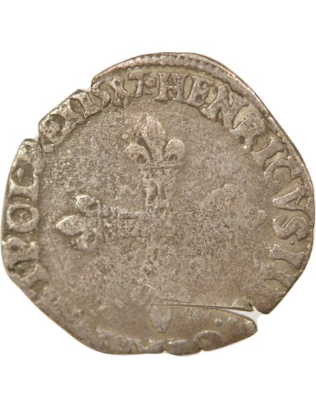Henri III 1/8 ecu Argent 1587 9 Rennes
