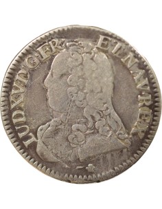 Louis XV Au Buste Habillé 1/5 écu Argent 1726 K Bordeaux 2