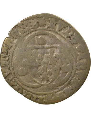 Louis XI A la Couronne 1 douzain Billon 1461-1483 Y Bourges
