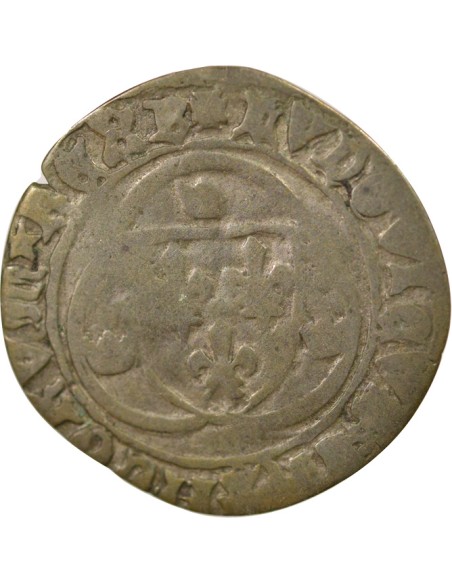 Louis XI A la Couronne 1 douzain Billon 1461-1483 Y Bourges