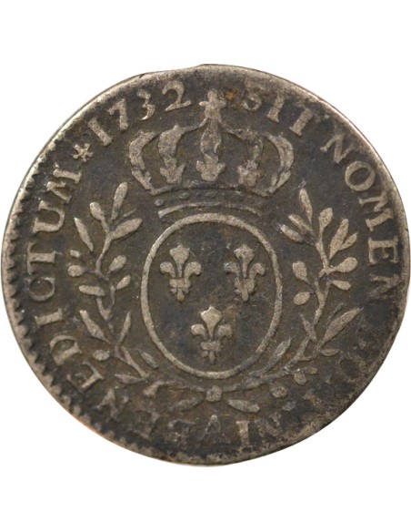 Louis XV Au Buste Habillé 1/10 écu Argent 1732 A - Paris