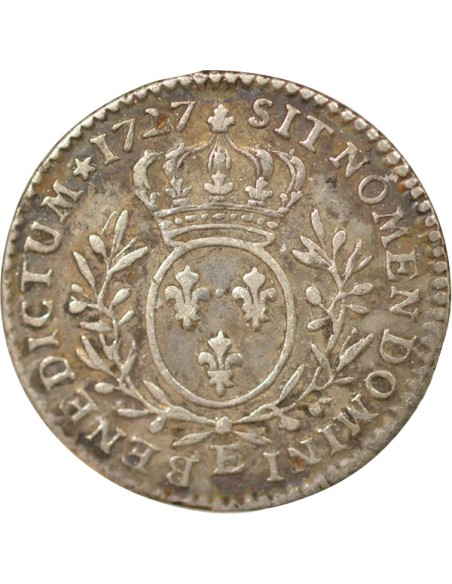 Louis XV Au Buste Habillé 1/10 écu Argent 1727 E Tours
