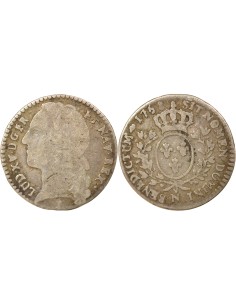 Louis XV Au Bandeau 1/10 écu Argent 1758 N Montpellier