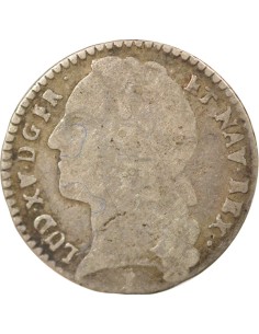 Louis XV Au Bandeau 1/10 écu Argent 1758 N Montpellier 2