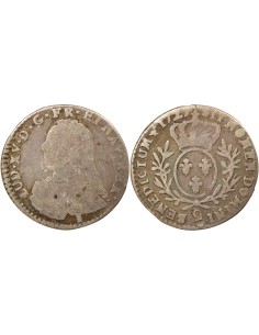 Louis XV Au Buste Habillé 1/10 écu Argent 1727 9 Rennes