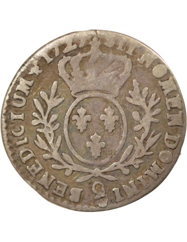 Louis XV Au Buste Habillé 1/10 écu Argent 1727 9 Rennes