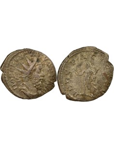 Empire des Gaules Postume Hercule debout 1 antoninien Billon 262 Trèves