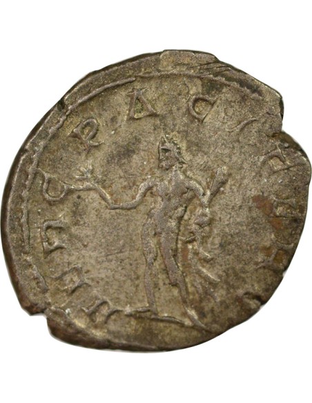 Empire des Gaules Postume Hercule debout 1 antoninien Billon 262 Trèves