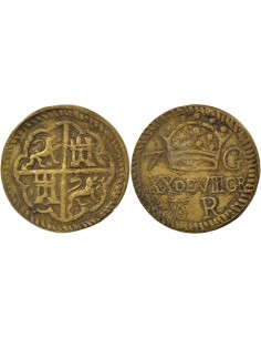 Espagne 8 reales Laiton