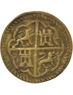 Espagne 8 reales Laiton 2