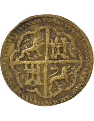 Espagne 8 reales Laiton