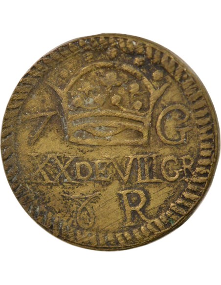 Espagne 8 reales Laiton