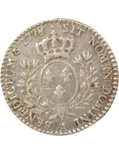 Louis XVI Au Buste Habillé 1/10 écu Argent 1778 A - Paris
