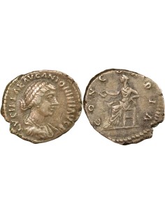 Rome Empire Lucilla Concordia 1 denier Argent 164-166 R Rome