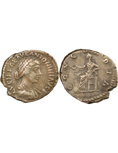 Rome Empire Lucilla Concordia 1 denier Argent 164-166 R Rome
