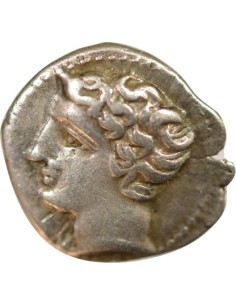 Grèce (Gaule) Tête à gauche 1 obole Argent 200-121 Av JC MA Marseille 2