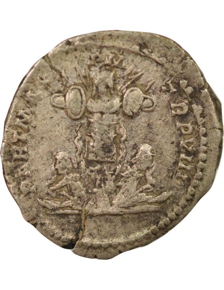 Rome Empire Septime Sévère Trophée Parthe 1 denier Argent 201 R Rome