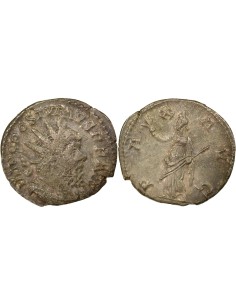 Empire des Gaules Postume Pax debout 1 antoninien Billon 268 Trèves