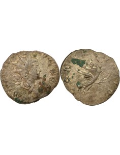 Rome Empire Valérien II Consecratio 1 antoninien Billon 259-260 Trèves