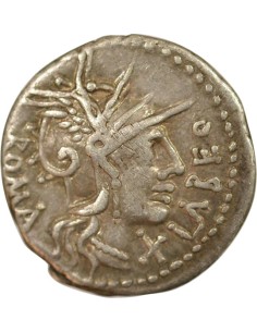 République Romaine Quintus Fabius Labeo 1 denier Argent 124 Av JC R Rome 2