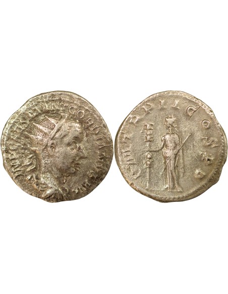 Rome Empire Gordien III Fides 1 antoninien Billon 239 R Rome