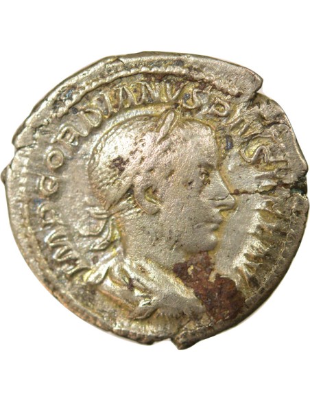 Rome Empire Gordien III Diane debout 1 denier Billon 241 R Rome
