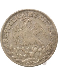 Mexique 2 reales Argent 1852/1 Go Guanajuato 2