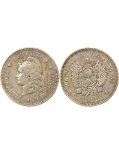 Argentine 20 centavos Argent 1882
