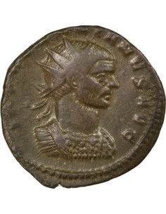 Rome Empire Aurélien Fortuna Assise 1 antoninien Billon 271-274 M Milan 2