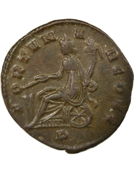 Rome Empire Aurélien Fortuna Assise 1 antoninien Billon 271-274 M Milan
