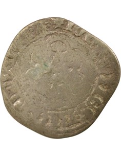 Duché de Bretagne Jean V dit le Sage A l'Hexalobe 1 blanc Billon 1422-1442 Redon 2