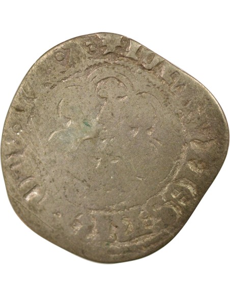 Duché de Bretagne Jean V dit le Sage A l'Hexalobe 1 blanc Billon 1422-1442 Redon