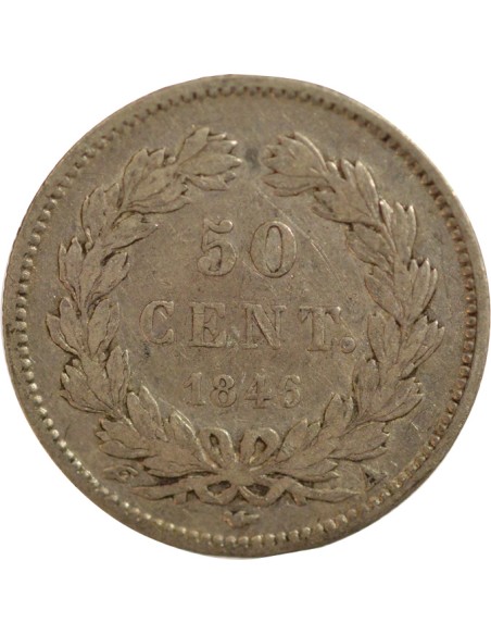 Louis-Philippe Ier 50 centimes Argent 1846 A - Paris
