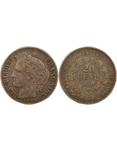 IIe République 20 centimes Argent 1850 A - Paris