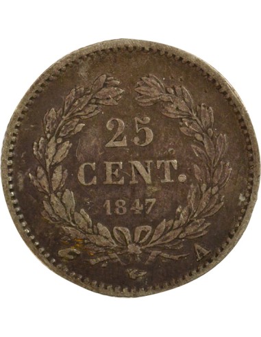 Louis-Philippe Ier 25 centimes Argent 1847 A - Paris