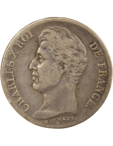 Charles X 1 franc Argent 1825 W Lille