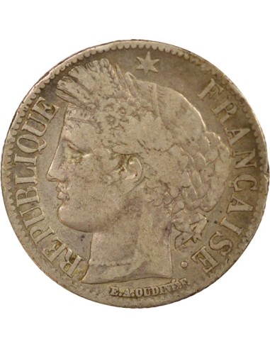 IIe République 1 franc Argent 1849 A - Paris