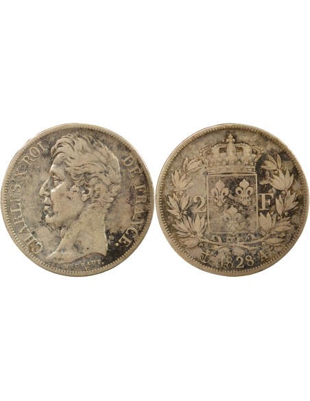Charles X 2 francs Argent 1828 A - Paris