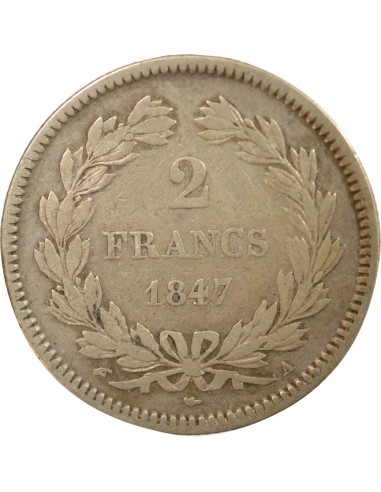 Louis-Philippe Ier 2 francs Argent 1847 A - Paris