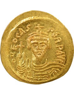 Empire Byzantin Phocas Classe IIIa 1 solidus Or 603-607 Constantinople 2