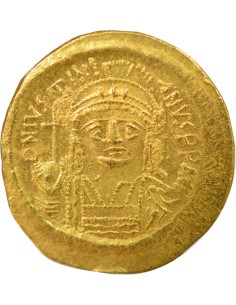 Byzance Justinien Ier Buste de Face 1 solidus Or 545-565 Constantinople 2