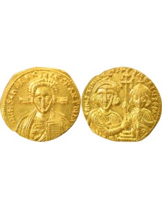 Byzance Justinien Ier Classe II 1 solidus Or 705-711 Constantinople