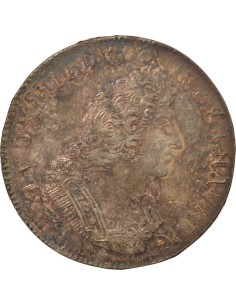 Louis XIV Auw Palmes 1 ecu Argent 1693 T Nantes 2